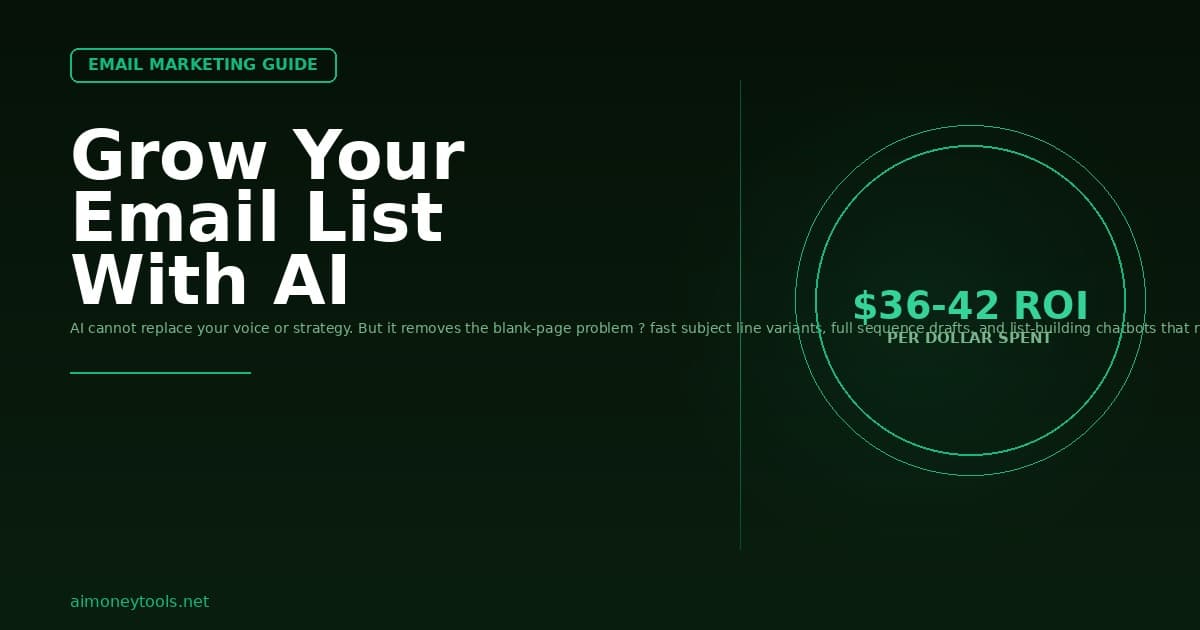 AI Email Marketing Guide: How to Use AI to Write Better Emails and Grow Your List (2026)
