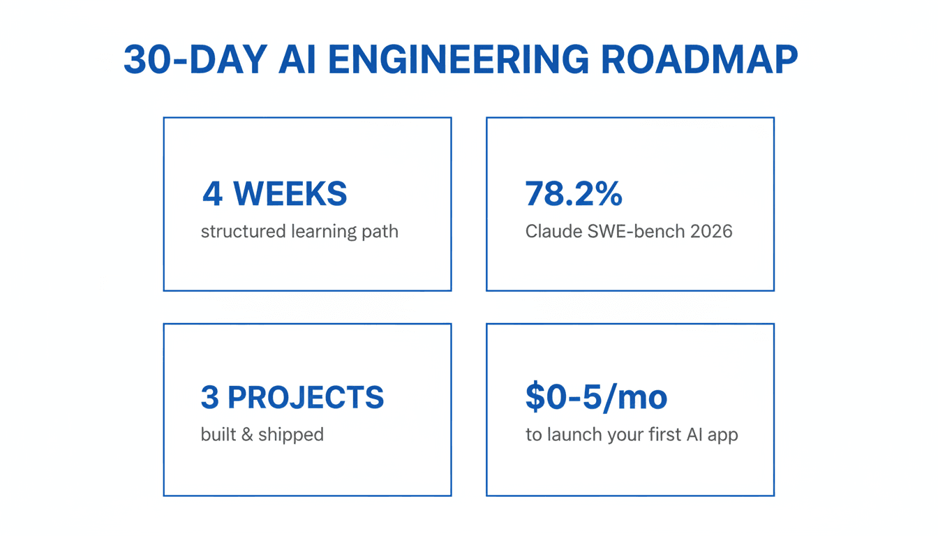 How to Master AI Engineering in 30 Days (2026 Roadmap)