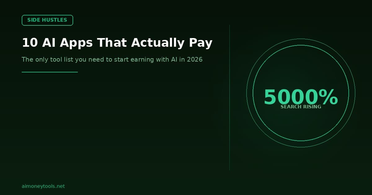 Best AI Apps for Side Hustles in 2026: 10 Tools That Actually Pay
