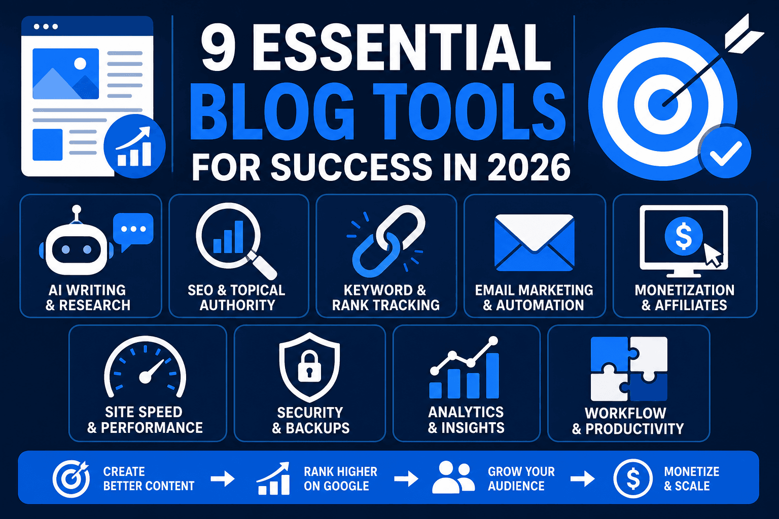 9 Essential Blog Tools for Success in 2026