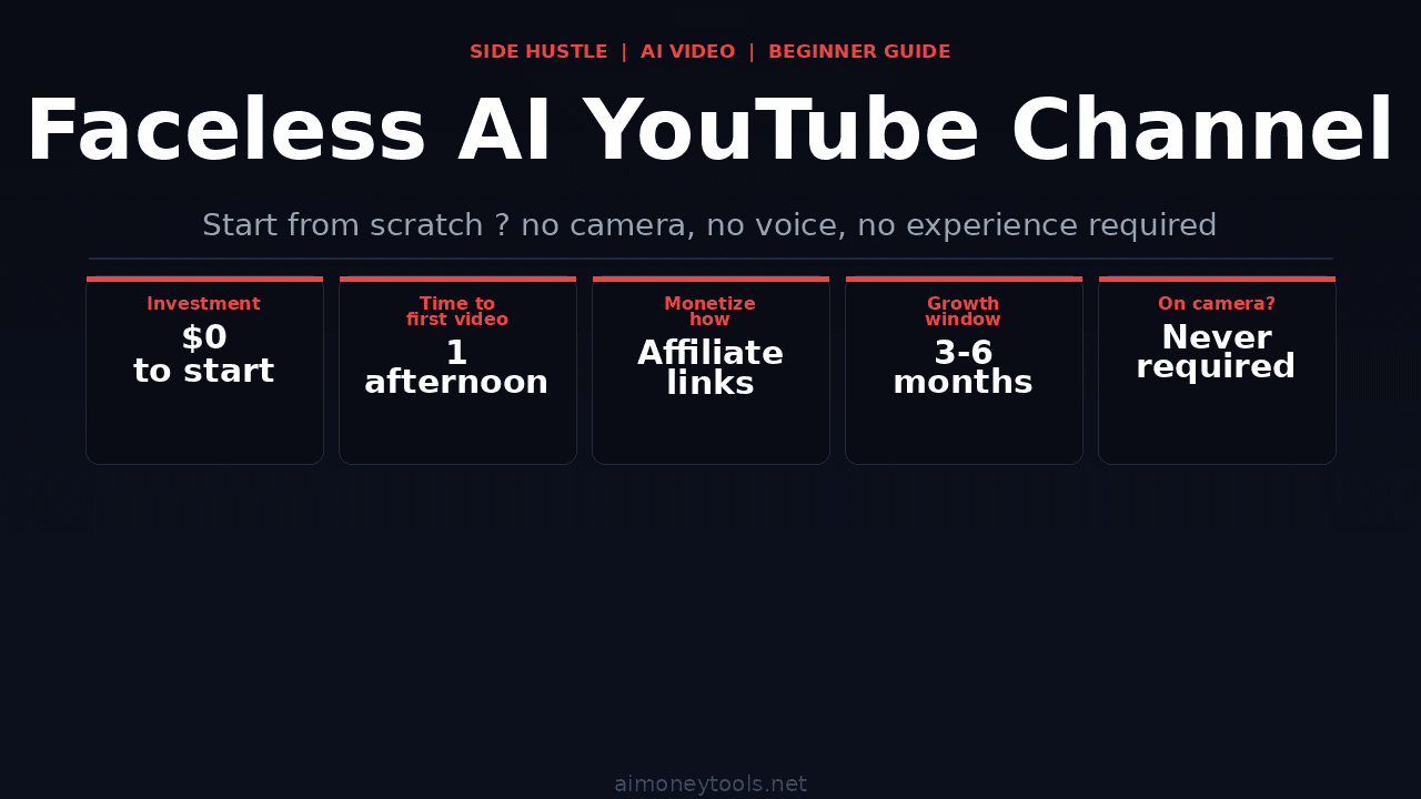 How to Start a Faceless AI YouTube Channel (Step-by-Step Guide for Beginners)