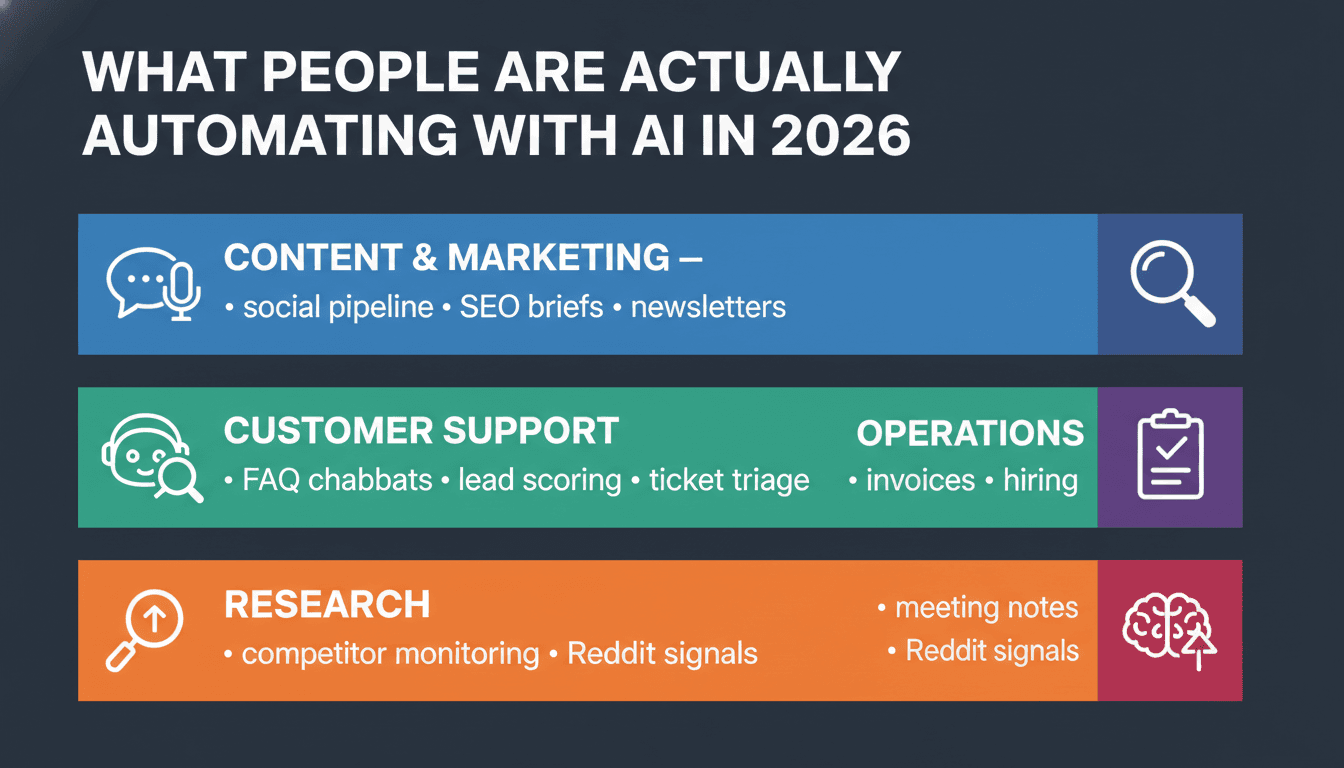 What People Are Actually Automating with AI in 2026 (Real Use Cases)