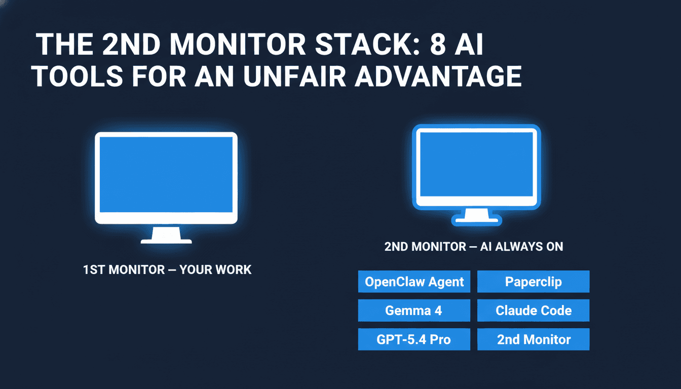 The 8 AI Tools That Give You an Unfair Advantage (The 2nd Monitor Stack)