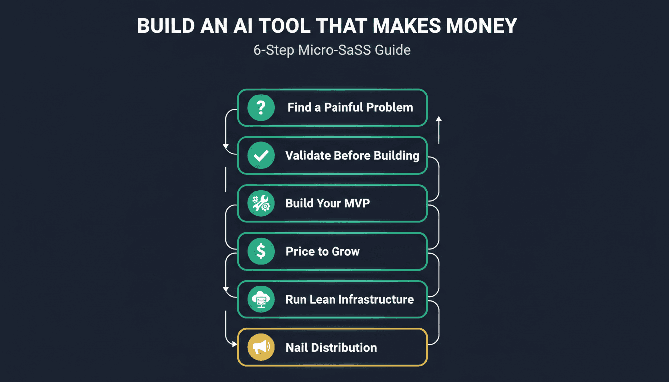 How to Build an AI Tool That Makes Money in 2026 (Micro-SaaS Guide)