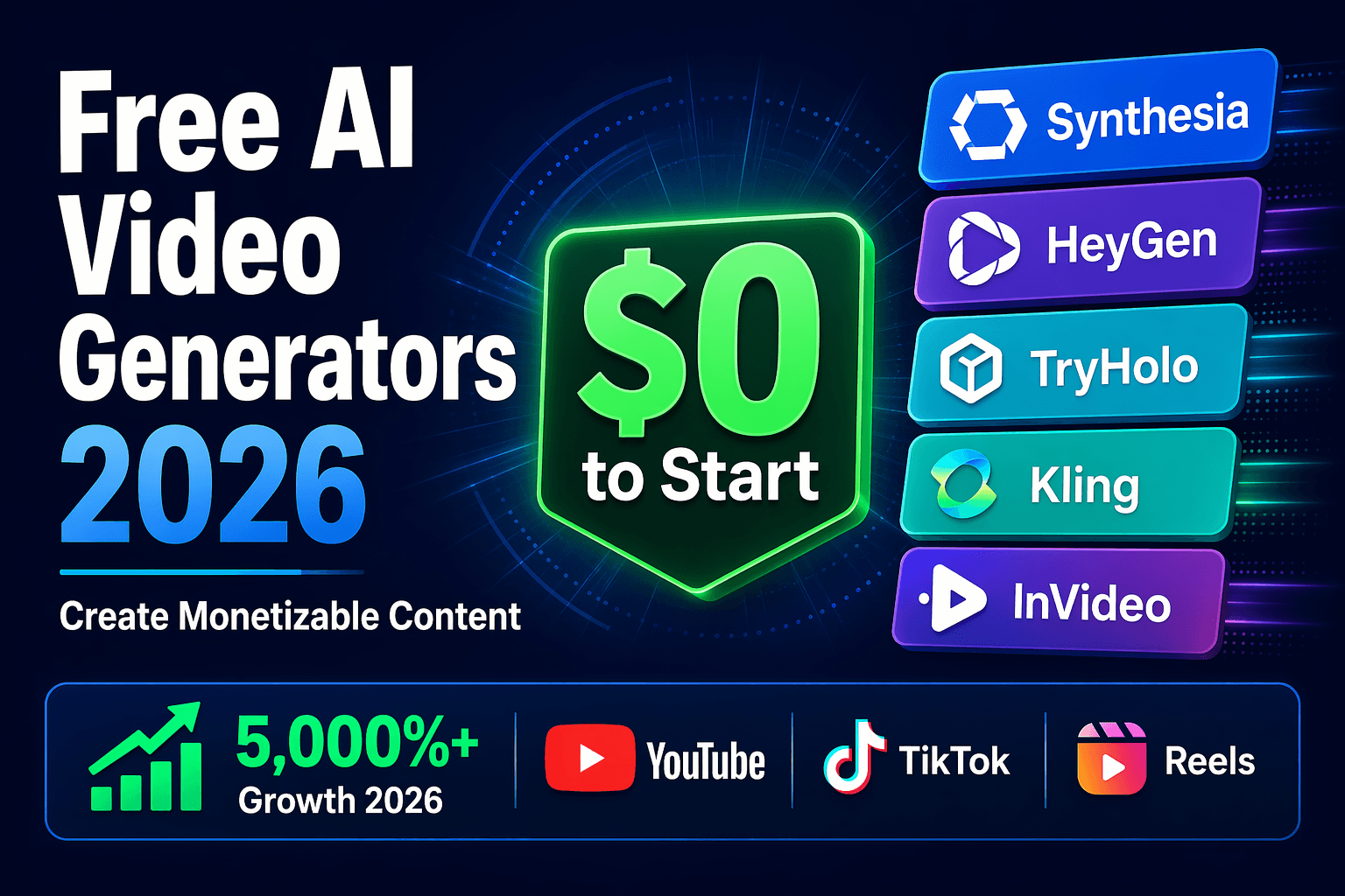 Free AI Video Generator Tools 2026: Create Money-Making Content with Zero Budget