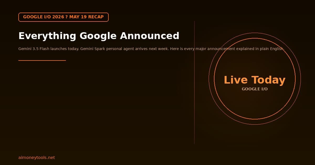 Google I/O 2026: Everything Announced — Plain English Recap for Beginners