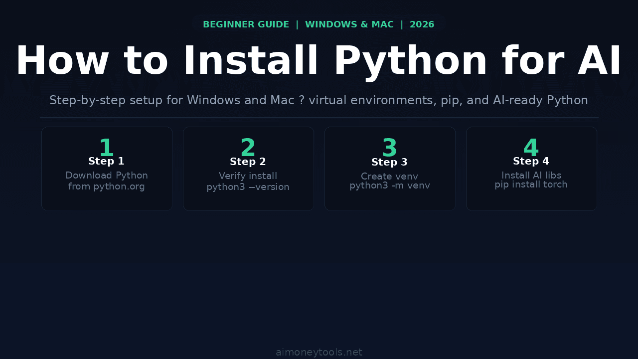 How to Install Python for AI: Windows & Mac Beginner Guide (2026)