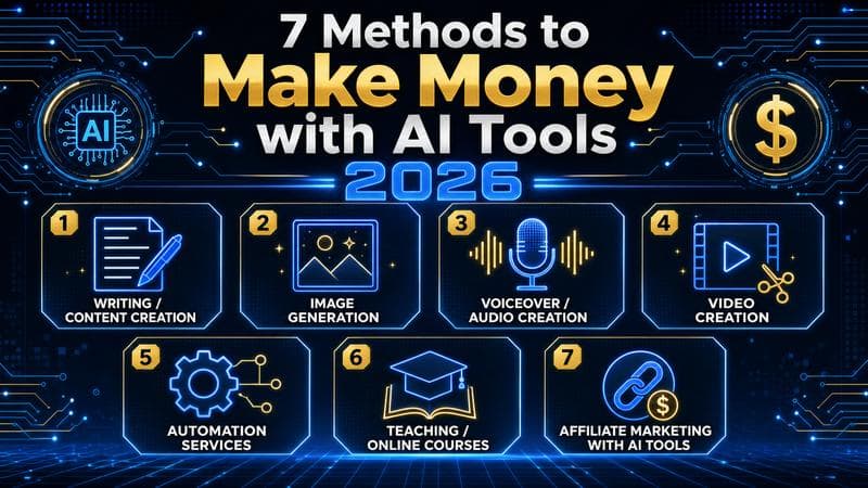 How to Make Money with AI Tools in 2026: 7 Proven Methods for Beginners