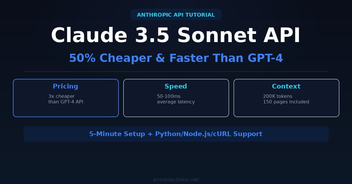 How to Use Claude 3.5 Sonnet API for Beginners (Complete Guide)