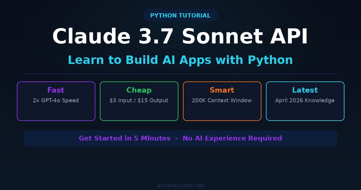 How to Use Claude 3.7 Sonnet API: Python Beginner Guide (2026)