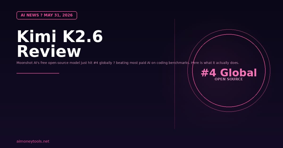 Kimi K2.6 Review: Moonshot AI's Free Open-Source Model Is Beating GPT-5 at Coding