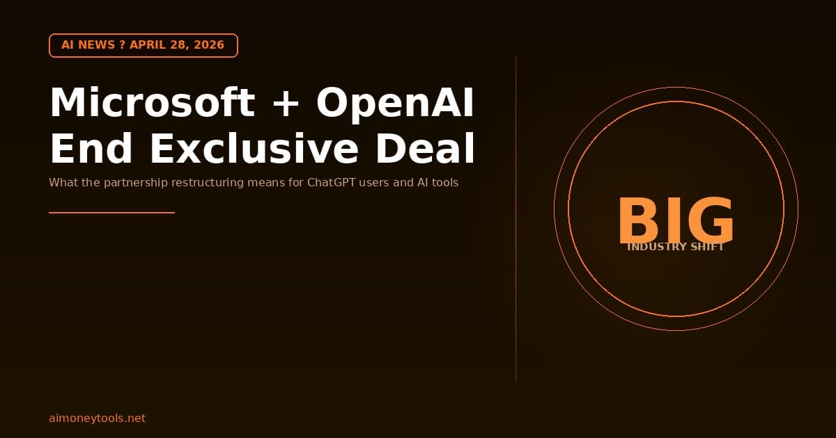 Microsoft and OpenAI Are No Longer Exclusive Partners: What It Means for You