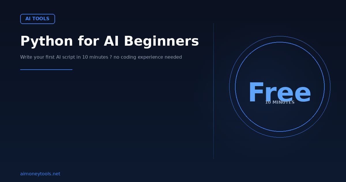 Python for AI Beginners: Write Your First AI Script in 10 Minutes