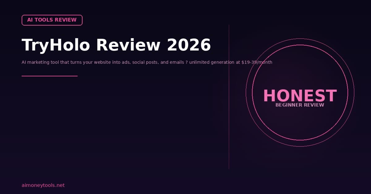 TryHolo Review 2026: Is This AI Marketing Tool Worth It for Beginners?