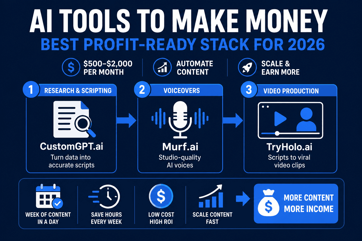 AI Tools to Make Money: Best Profit-Ready Stack for 2026