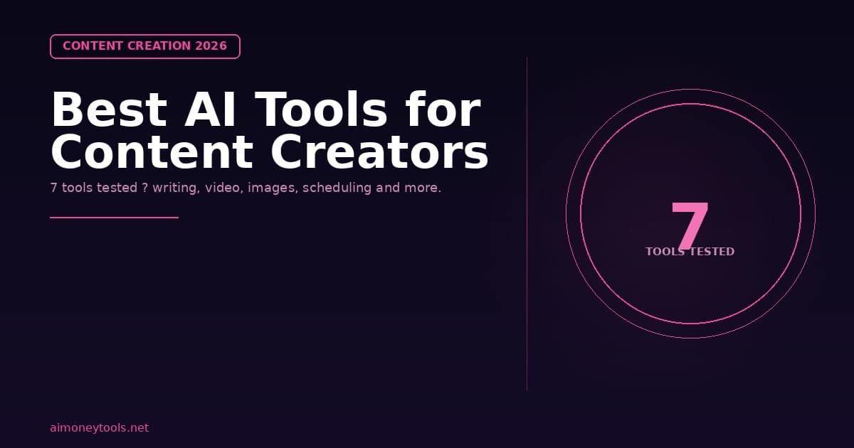 Best AI Tools for Content Creators in 2026 (Tested)