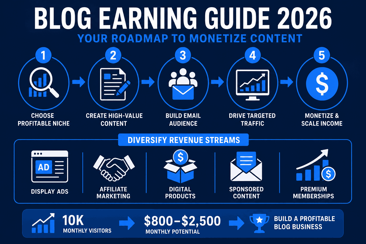 Blog Earning Guide 2026: How to Monetize Your Content
