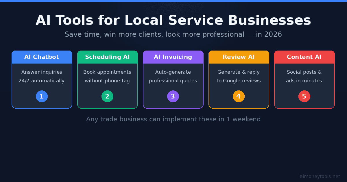 Best AI Tools for Local Service Businesses in 2026 (Practical Guide)