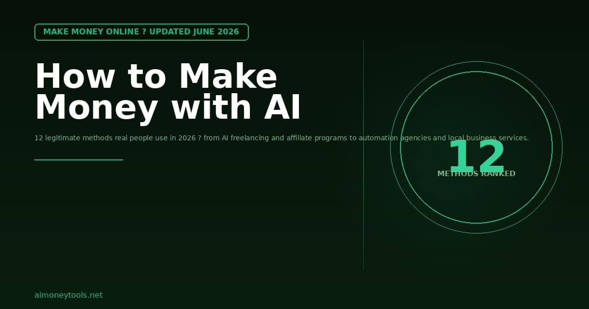 How to Make Money with AI in 2026: 12 Methods That Actually Work