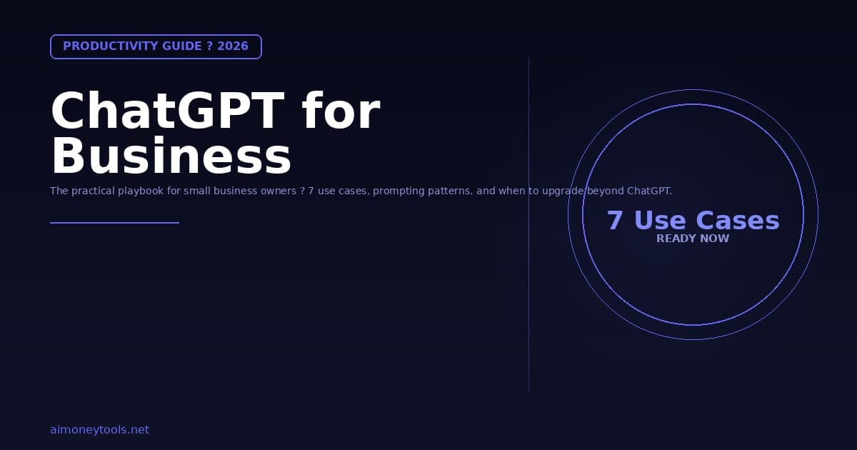 How to Use ChatGPT for Business in 2026: The Practical Playbook
