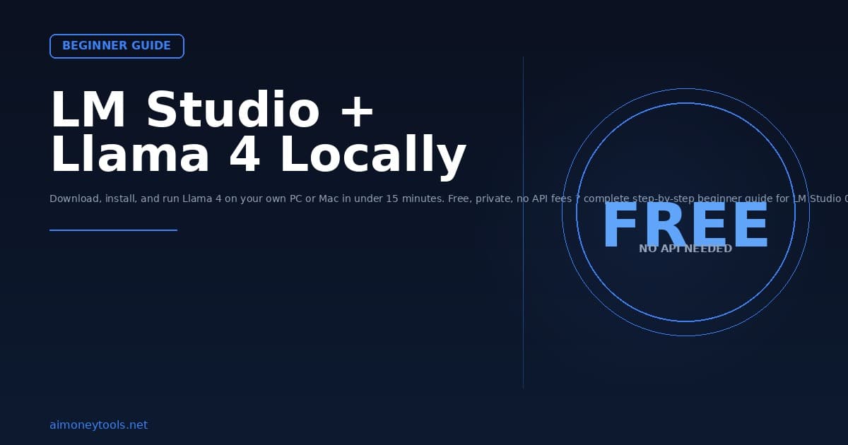 How to Run Llama 4 Locally with LM Studio (2026 Beginner's Guide)