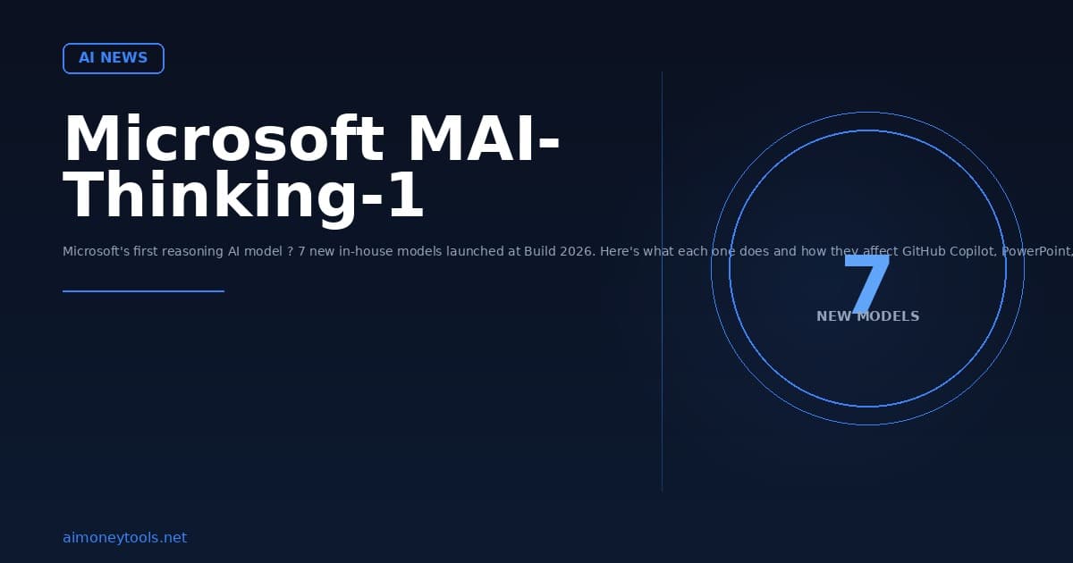Microsoft MAI-Thinking-1 Explained: Microsoft's First Reasoning AI Model (2026)