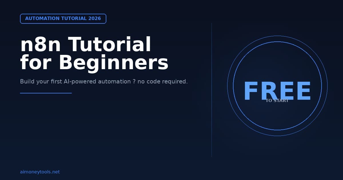 n8n Tutorial for Beginners: Automate Anything Without Code (2026 Guide)