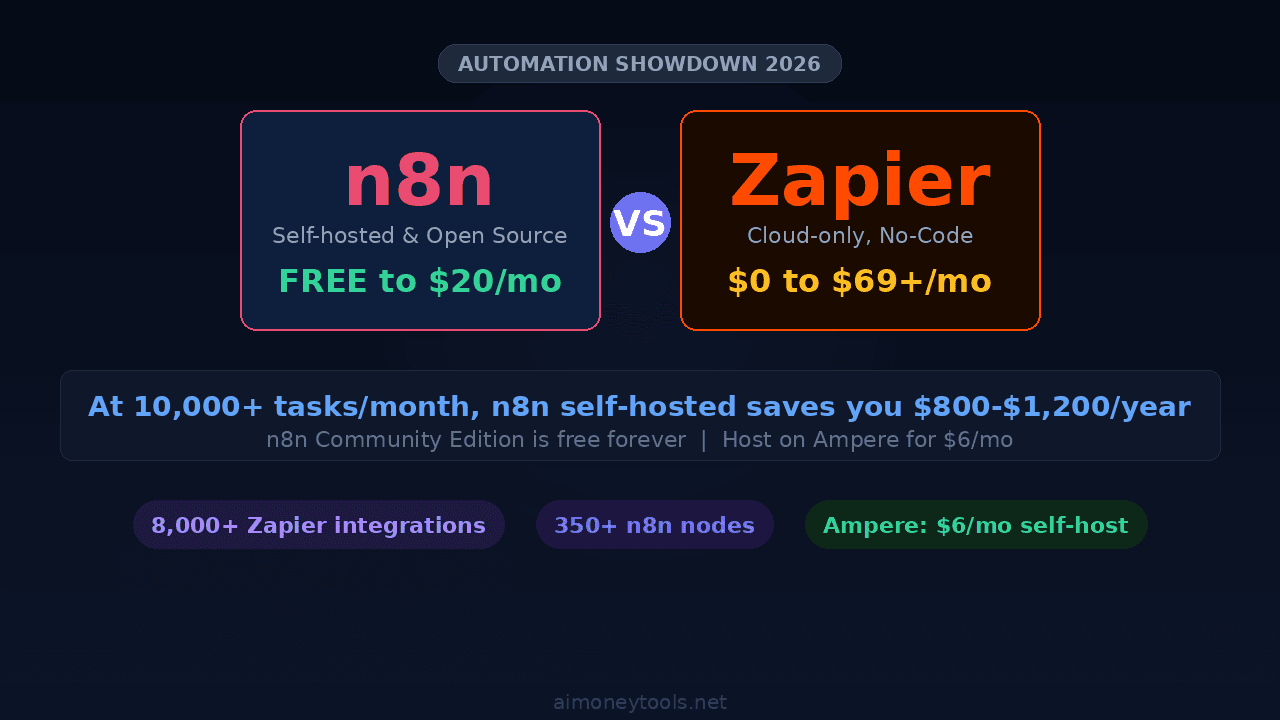 n8n vs Zapier 2026: Which AI Automation Tool Actually Saves You Money?