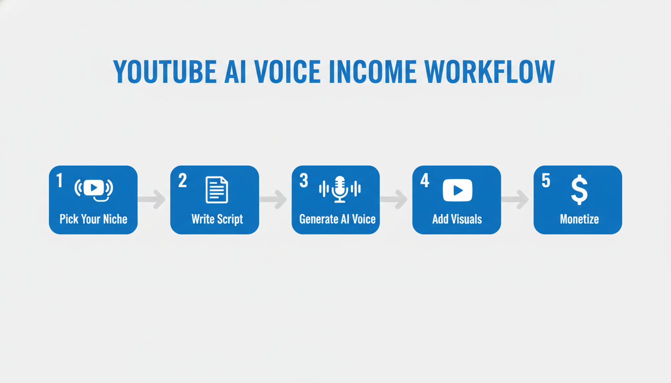 YouTube AI Voice Income Workflow