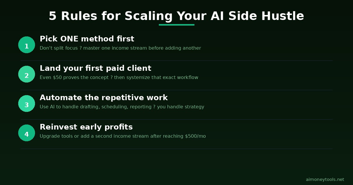 5 Rules for Scaling Your AI Side Hustle