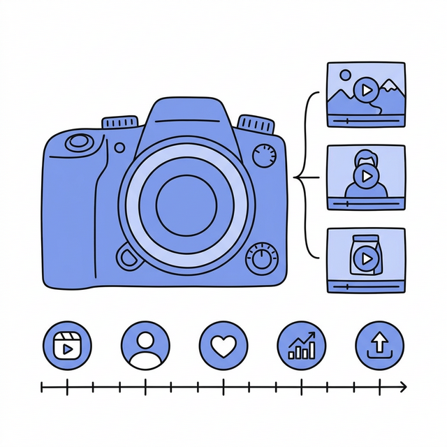 A sleek architectural diagram comparing the scattered chaos of traditional video production against the streamlined, scalable trajectory of an AI video ad pipeline.