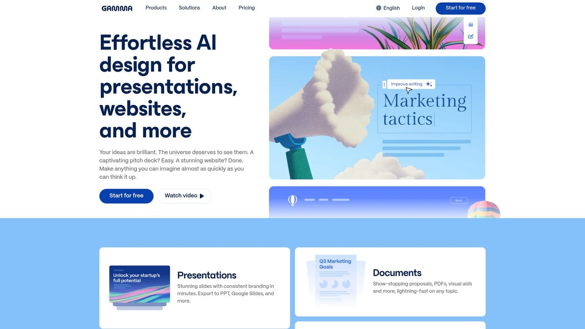 Top 12 Best AI Tools to Transform Your Workflow in 2025 - Gamma