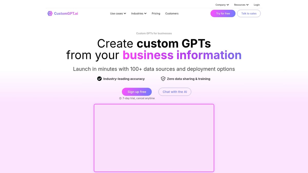 Top 12 Best AI Tools to Transform Your Workflow in 2025 - CustomGPT.AI