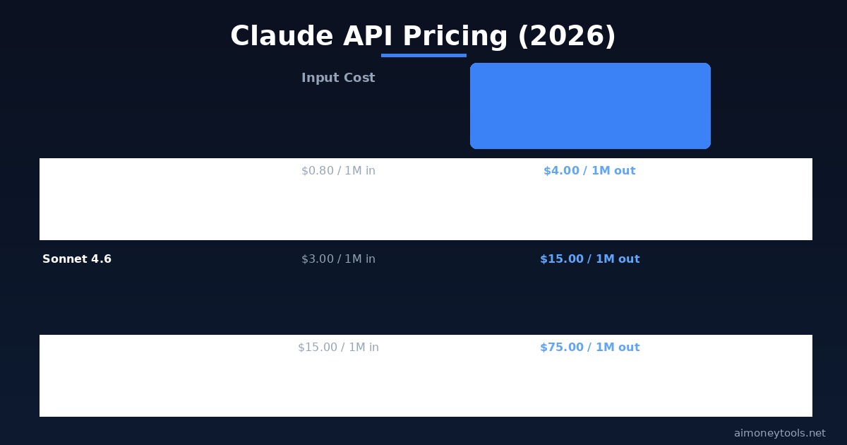 Claude API Pricing Comparison 2026