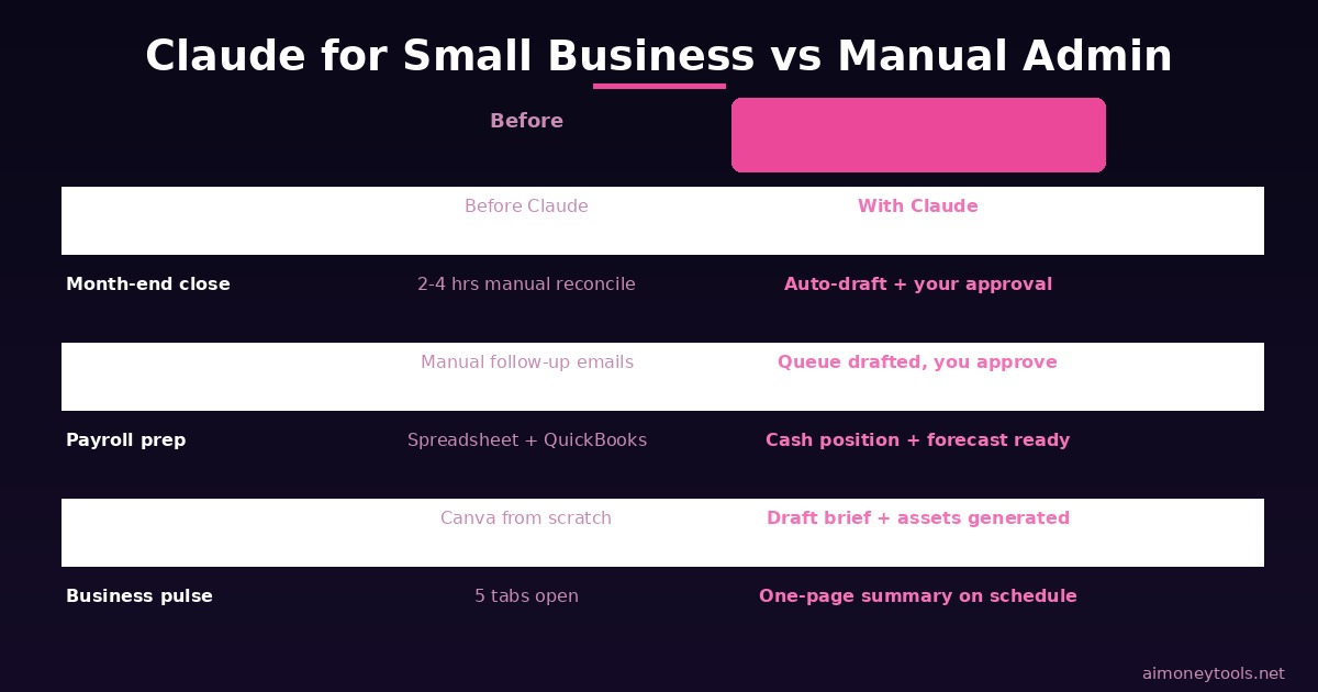 Claude for Small Business vs Doing It Manually