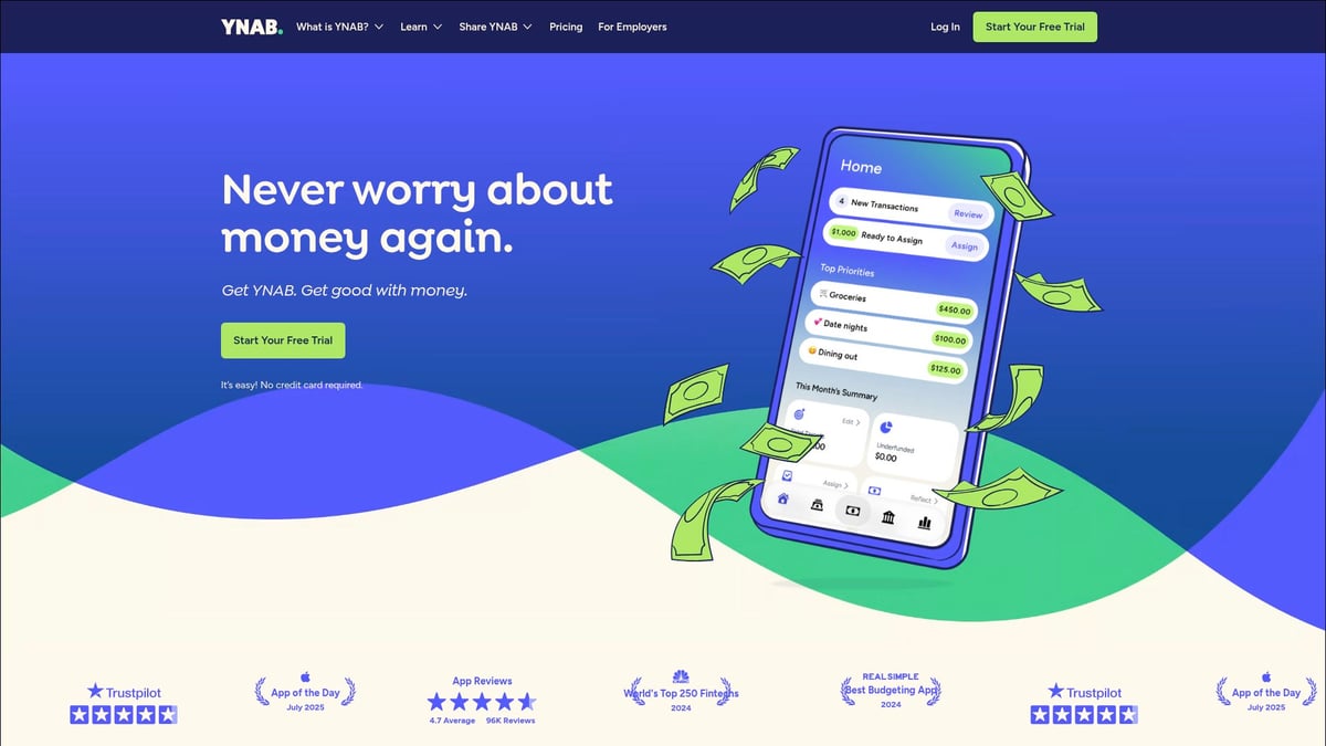 9 Essential Free AI Money Tools to Boost Your Finances in 2025 - YNAB AI Assistant