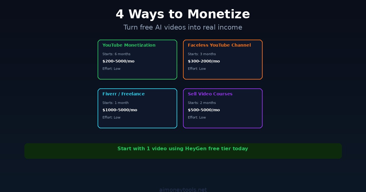 AI video monetization paths