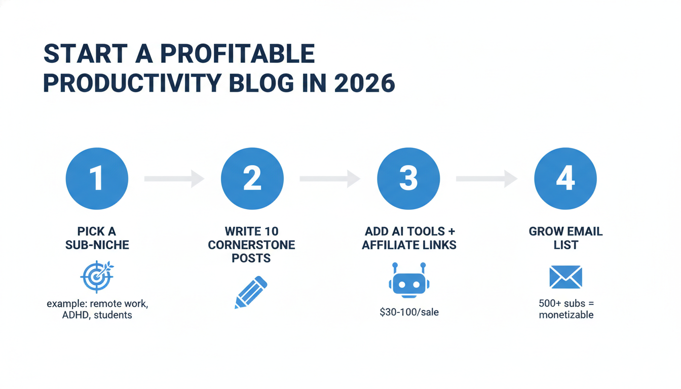 How to start a profitable productivity blog in 4 steps